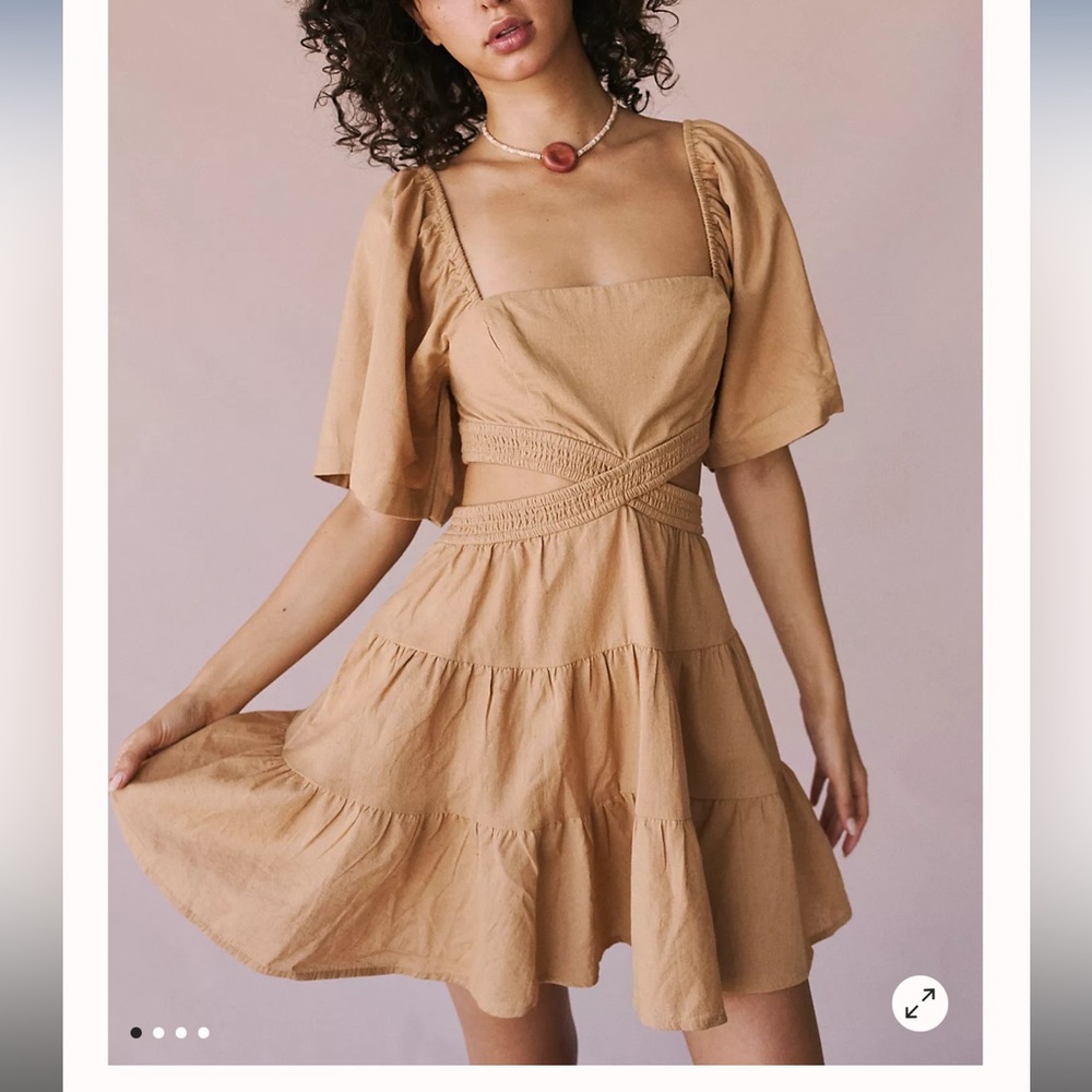 Free People Cross of Sunlight Mini Dress